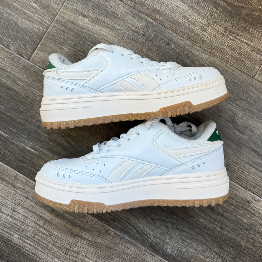 Reebok platform off white cream green sneakers 7 - Picture 2 of 6